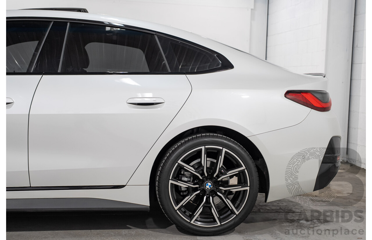 10/2021 BMW 420i M Sport Gran Coupe G26 4D Coupe Mineral Weiss White Metallic Turbo 2.0L