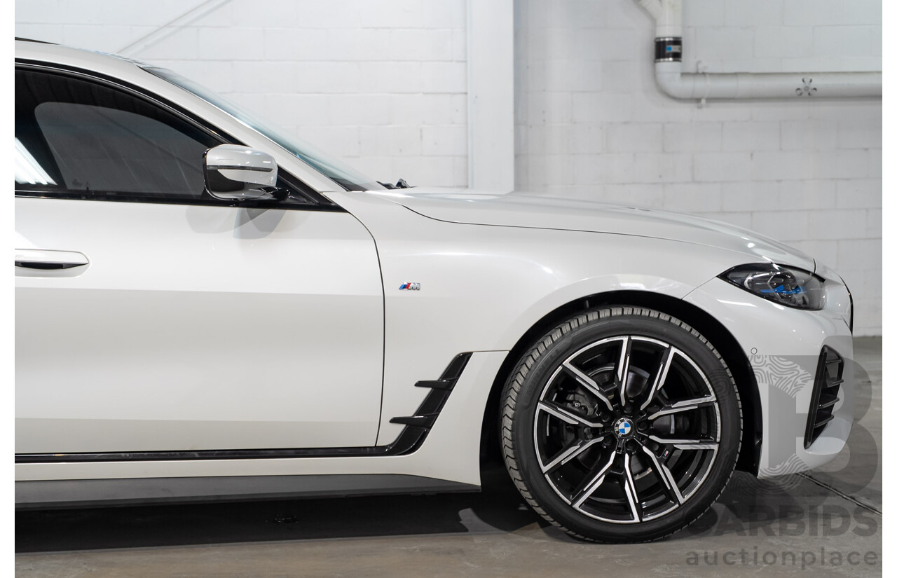 10/2021 BMW 420i M Sport Gran Coupe G26 4D Coupe Mineral Weiss White Metallic Turbo 2.0L