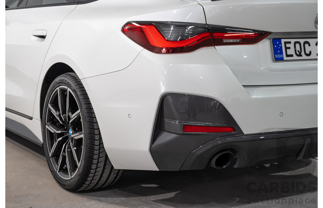 10/2021 BMW 420i M Sport Gran Coupe G26 4D Coupe Mineral Weiss White Metallic Turbo 2.0L