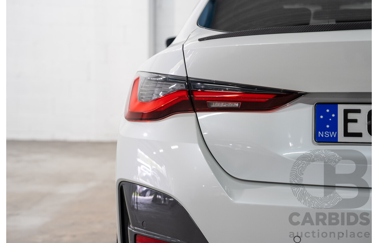 10/2021 BMW 420i M Sport Gran Coupe G26 4D Coupe Mineral Weiss White Metallic Turbo 2.0L