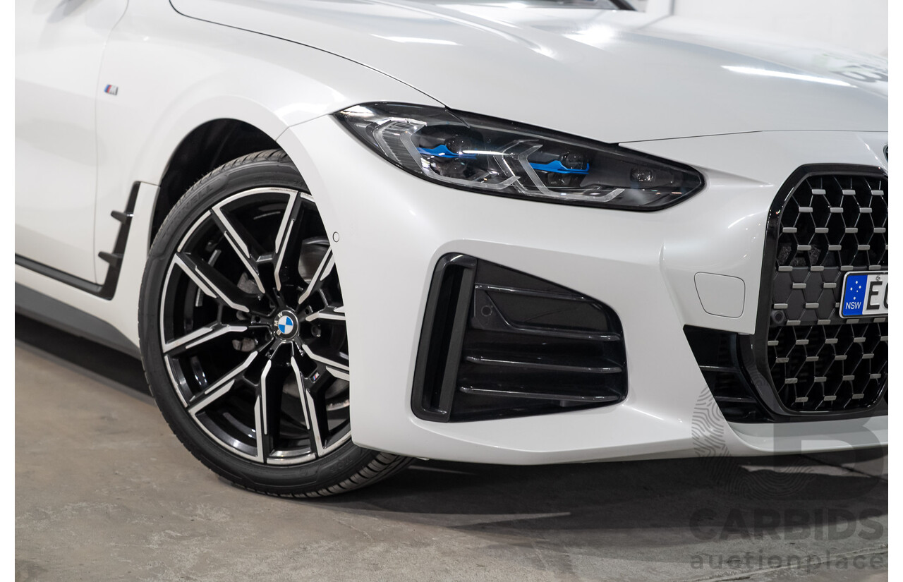 10/2021 BMW 420i M Sport Gran Coupe G26 4D Coupe Mineral Weiss White Metallic Turbo 2.0L