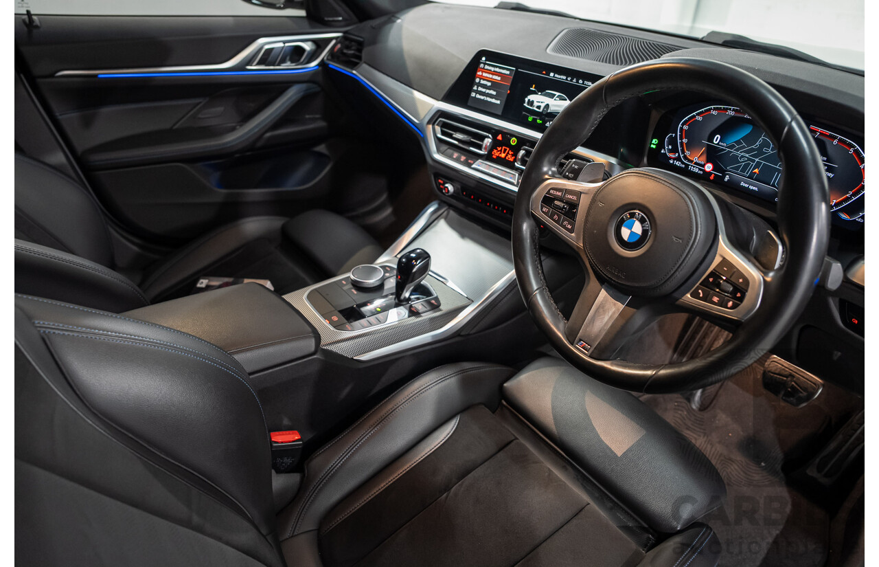 10/2021 BMW 420i M Sport Gran Coupe G26 4D Coupe Mineral Weiss White Metallic Turbo 2.0L