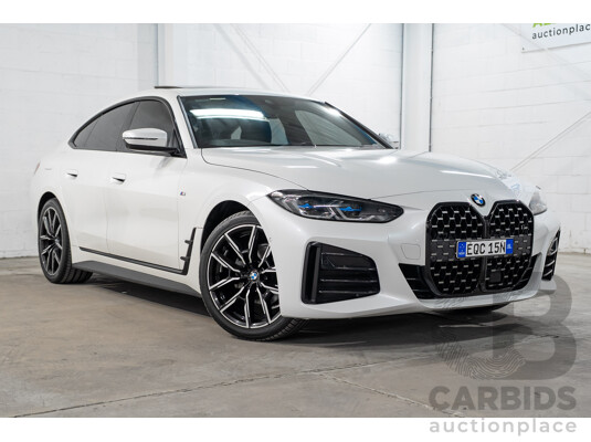 01/2022 BMW 420i M Sport Gran Coupe G26 4D Coupe Mineral Weiss White Metallic Turbo 2.0L