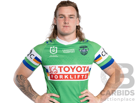 12. Noah Martin - Match Worn and Signed Canberra Raiders 2026 ANZAC Round Jersey - Round 8 v Tigers - Proceeds towards the Raiders Foundation for HMAS Harman Charities of Choice