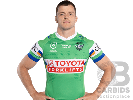 14. Jayden Brailey - Match Worn and Signed Canberra Raiders 2026 ANZAC Round Jersey - Round 8 v Tigers - Proceeds towards the Raiders Foundation for HMAS Harman Charities of Choice