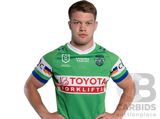 17. Morgan Smithies - Match Worn and Signed Canberra Raiders 2026 ANZAC Round Jersey - Round 8 v Tigers - Proceeds towards the Raiders Foundation for HMAS Harman Charities of Choice