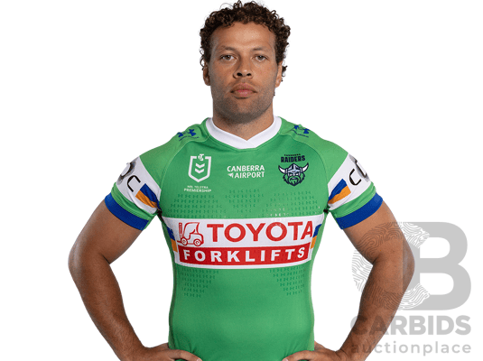 2. Sebastian Kris - Match Worn and Signed Canberra Raiders 2026 ANZAC Round Jersey - Round 8 v Tigers - Proceeds towards the Raiders Foundation for HMAS Harman Charities of Choice