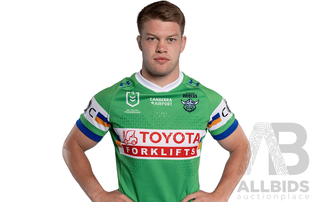 17. Morgan Smithies - Match Worn and Signed Canberra Raiders 2026 ANZAC Round Jersey - Round 8 v Tigers - Proceeds towards the Raiders Foundation for HMAS Harman Charities of Choice
