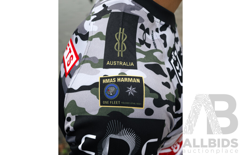 17. Morgan Smithies - Match Worn and Signed Canberra Raiders 2026 ANZAC Round Jersey - Round 8 v Tigers - Proceeds towards the Raiders Foundation for HMAS Harman Charities of Choice