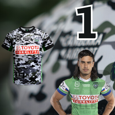 1. Kaeo Weekes - Match Worn and Signed Canberra Raiders 2026 ANZAC Round Jersey - Round 8 v Tigers - Proceeds towards the Raiders Foundation for HMAS Harman Charities of Choice