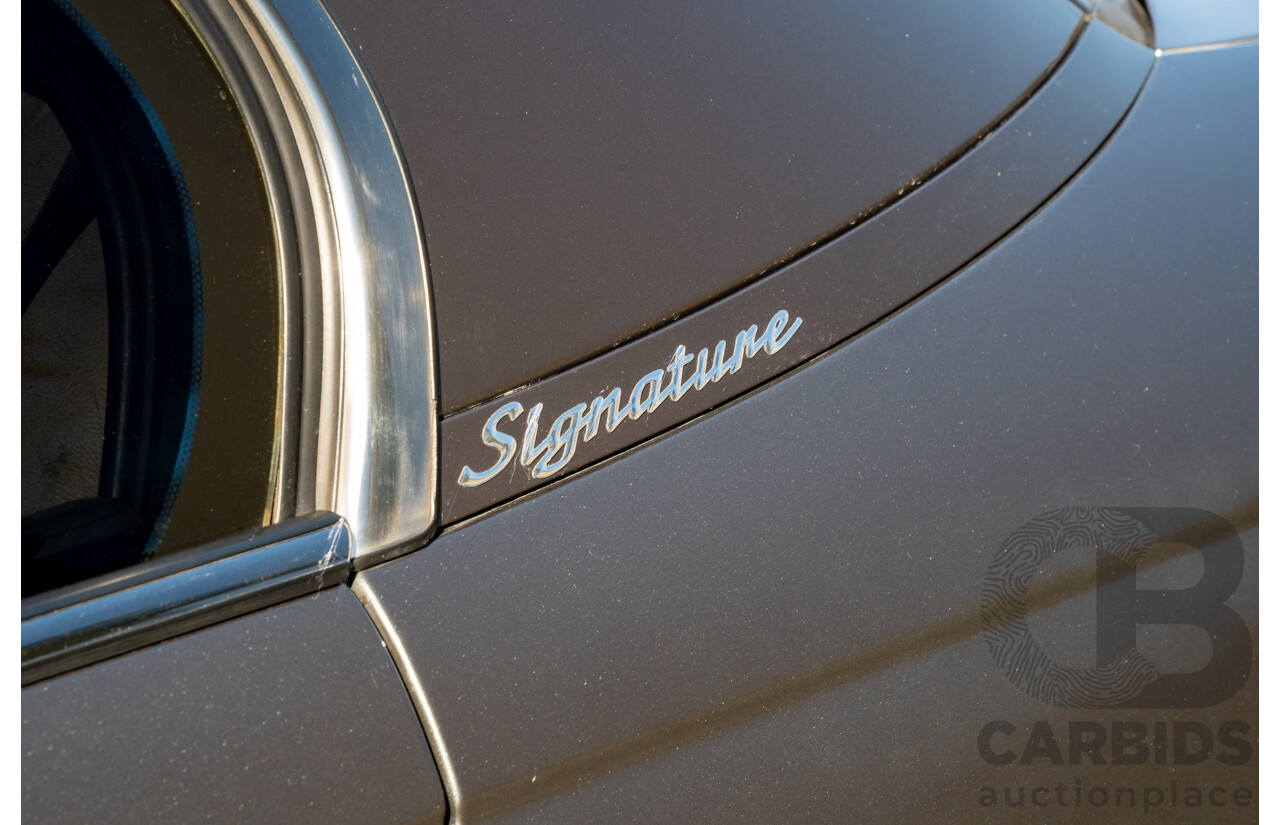 04/2003 Holden Special Vehicles (HSV) VY Senator Signature No.96 4d Sedan Turbine Grey Metallic V8 5.7L