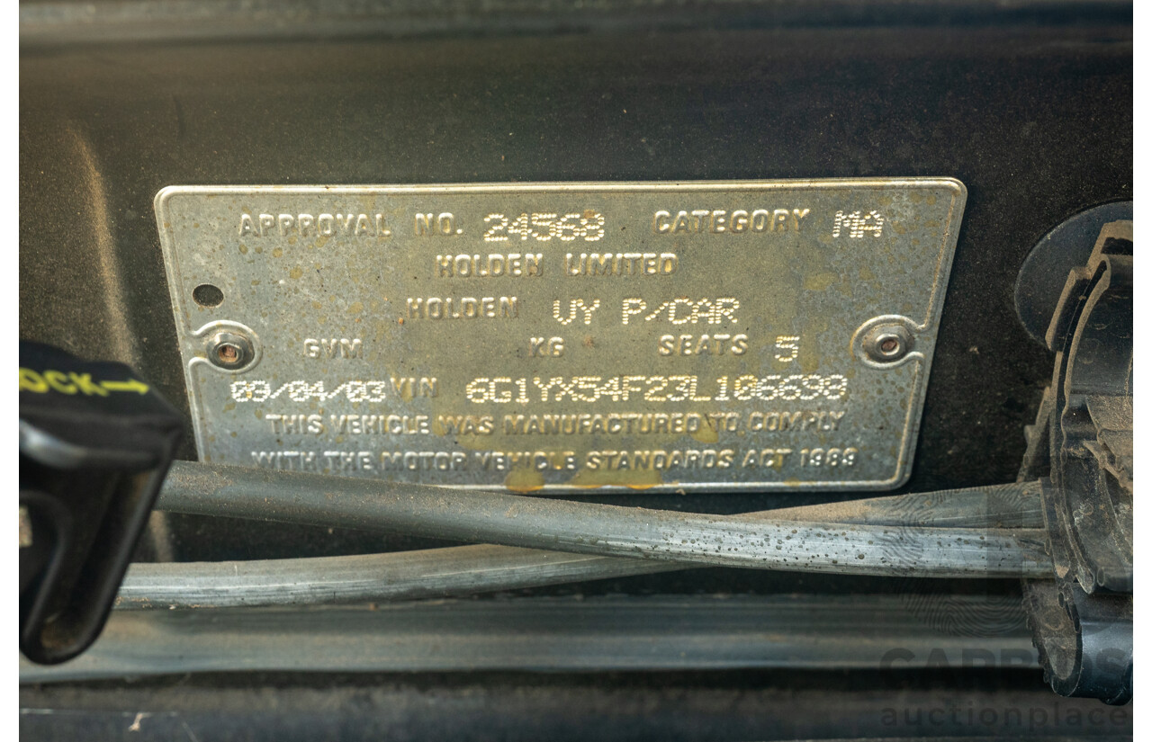 04/2003 Holden Special Vehicles (HSV) VY Senator Signature No.96 4d Sedan Turbine Grey Metallic V8 5.7L
