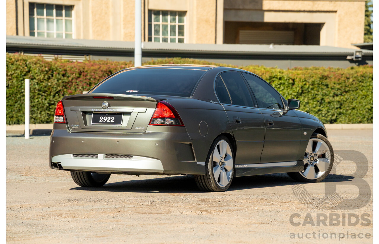 04/2003 Holden Special Vehicles (HSV) VY Senator Signature No.96 4d Sedan Turbine Grey Metallic V8 5.7L