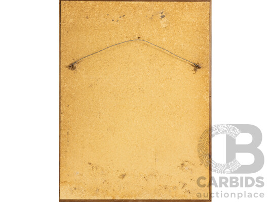 Artist Unknown (20th Century), Volcanic Pool Geometric Relief (c1960s), Original Mid-Century Modern Brutalist Ceramic Mosaic Tiles & Cork, 61H x 46W cm (frame)