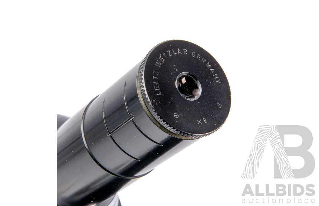 Leitz Wetzlar Polarising Microscope with Accessories, Illuminator and Fitted Carrying Case