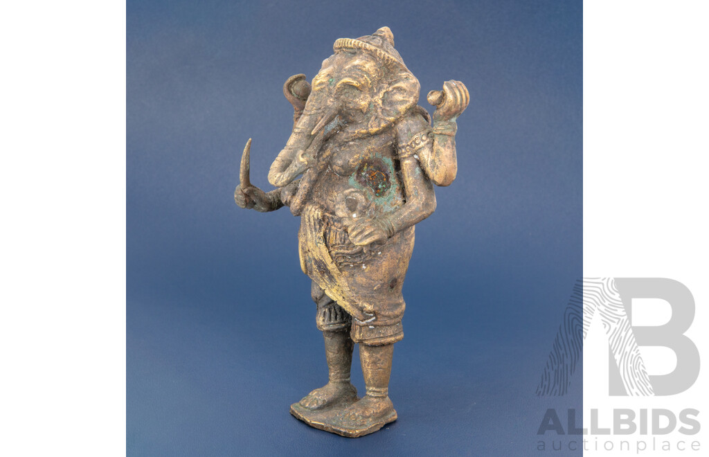 Solid Brass Lord Ganesha Figure