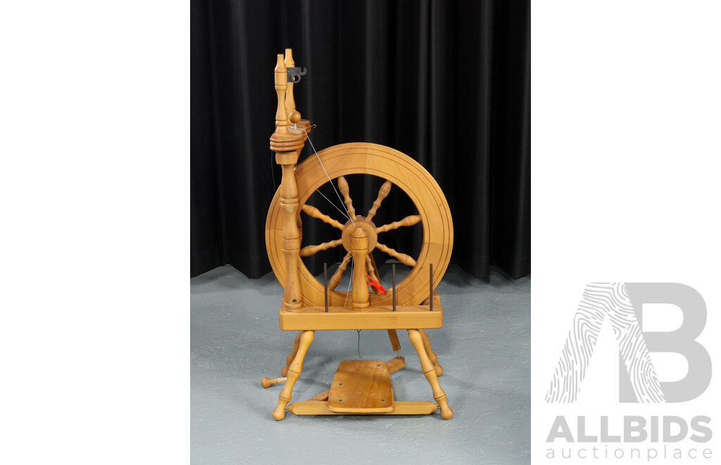 Timber Wool Spinning Wheel by Ashford, New Zealand