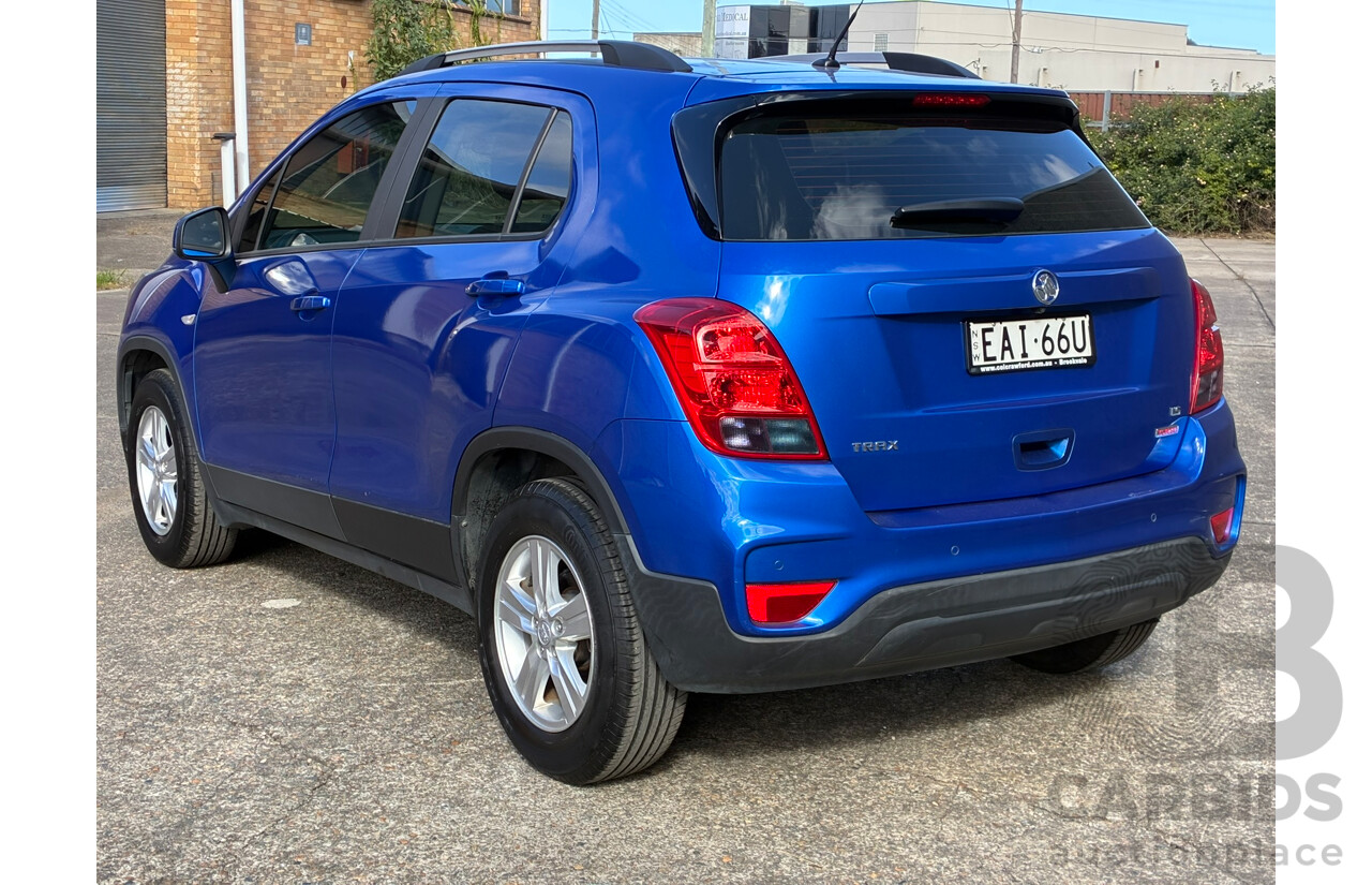 09/2017 Holden Trax LS TJ MY18 4d Wagon Blue Turbo 1.4L