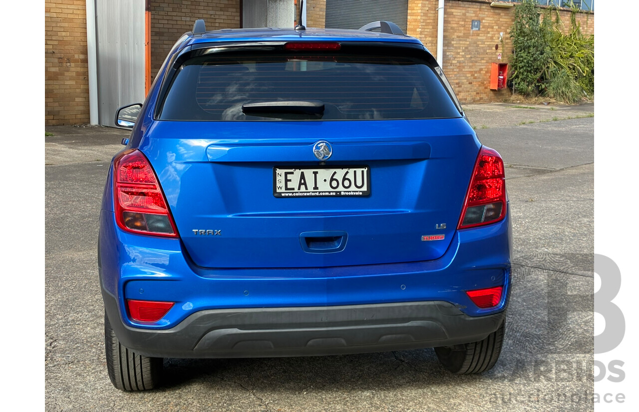 09/2017 Holden Trax LS TJ MY18 4d Wagon Blue Turbo 1.4L