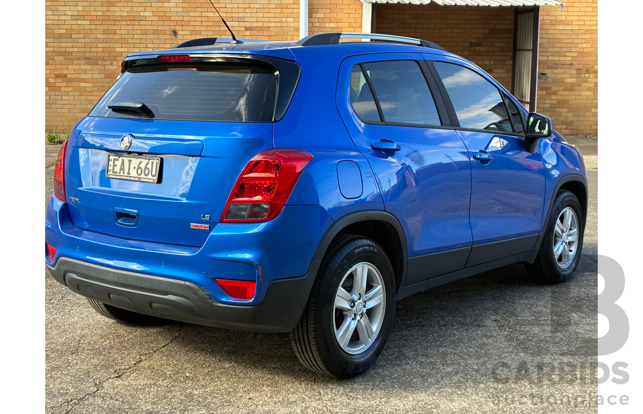 09/2017 Holden Trax LS TJ MY18 4d Wagon Blue Turbo 1.4L