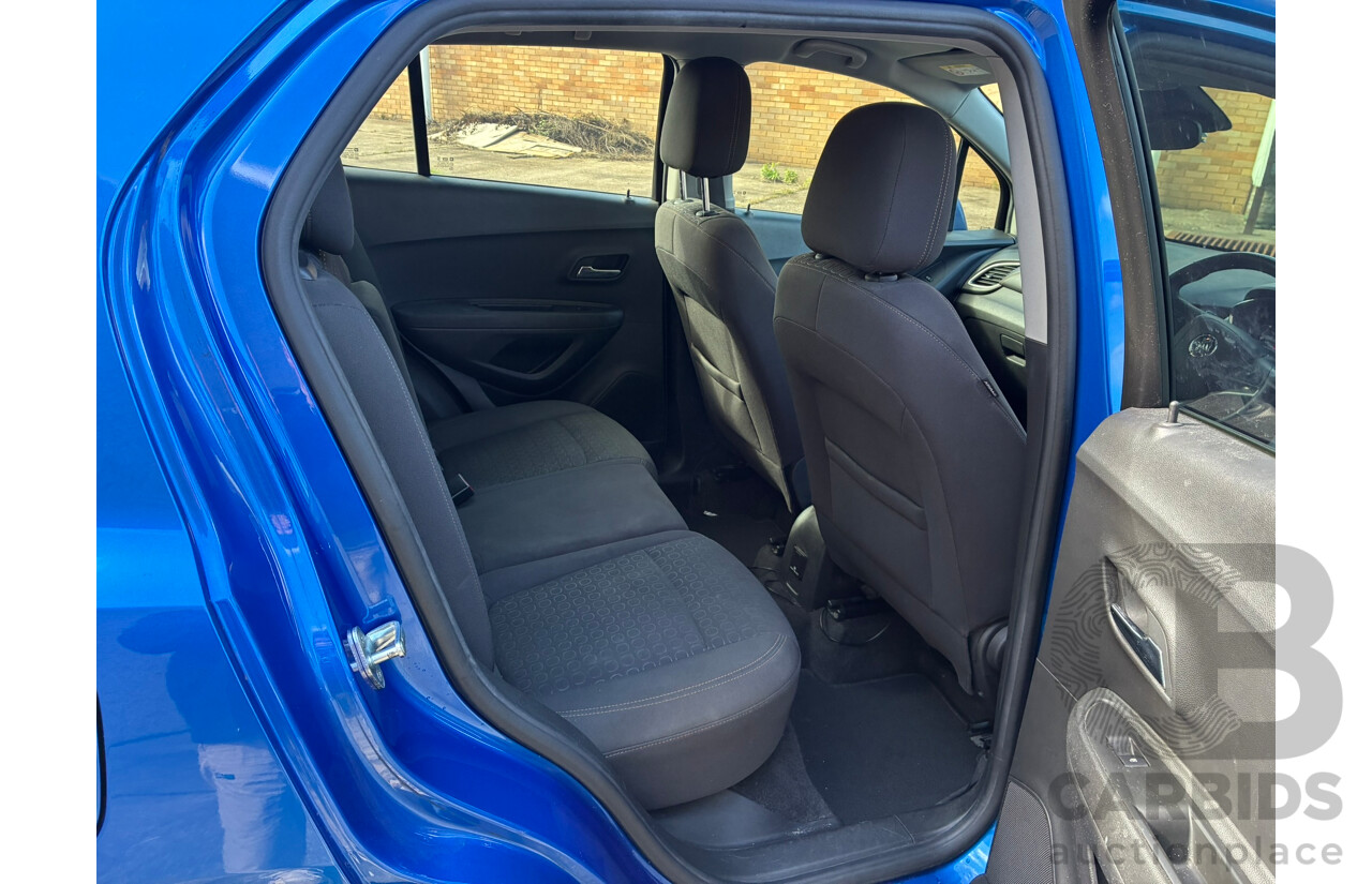 09/2017 Holden Trax LS TJ MY18 4d Wagon Blue Turbo 1.4L