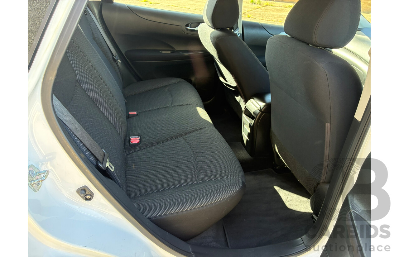 06/2016 Nissan Pulsar ST C12 Series 2 5d Hatchback White 1.8L
