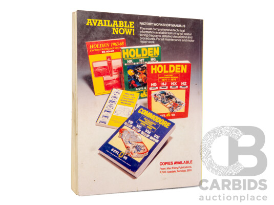 Vintage Max Ellery's Holden Factory Workshop Manual