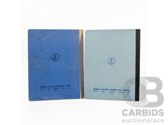 Vintage 'F.J' Series Holden Workshop Manual with Maintenance Manual