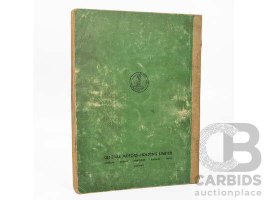 1952 Vintage Holden Shop Manual