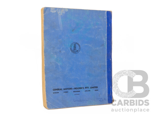 Vintage Holden 'FJ Series' Shop Manual