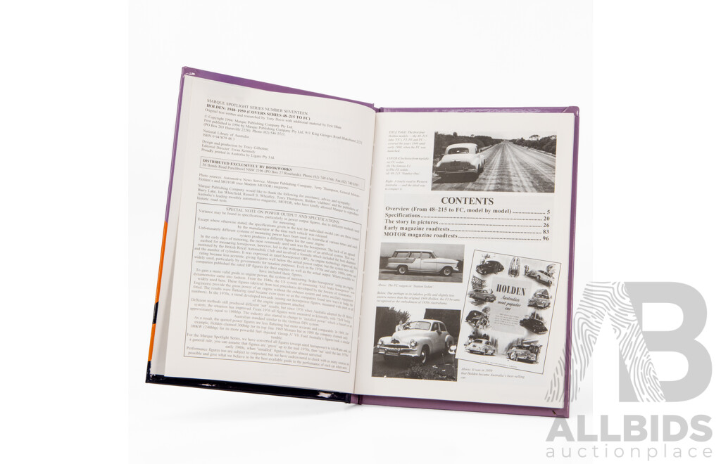 Collection of Five Holden Reference Books