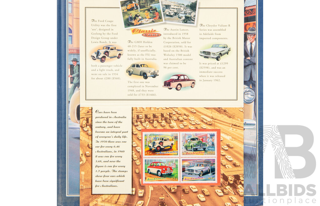 Australian 1996 Stamp Pack, Dreams on Wheels - Australia's Heritage in Stamps