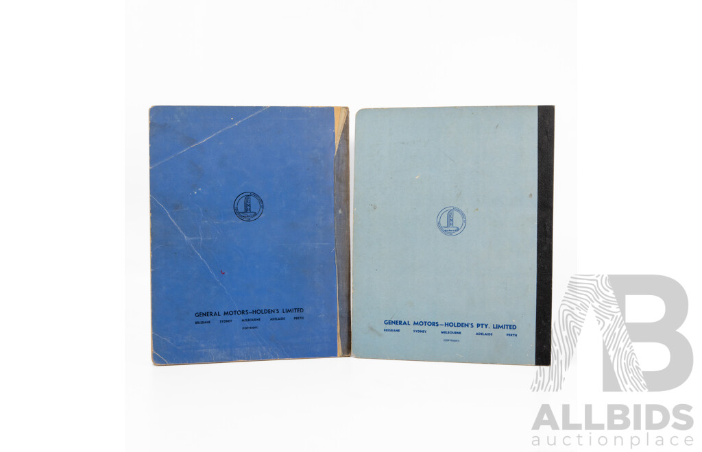 Vintage 'F.J' Series Holden Workshop Manual with Maintenance Manual