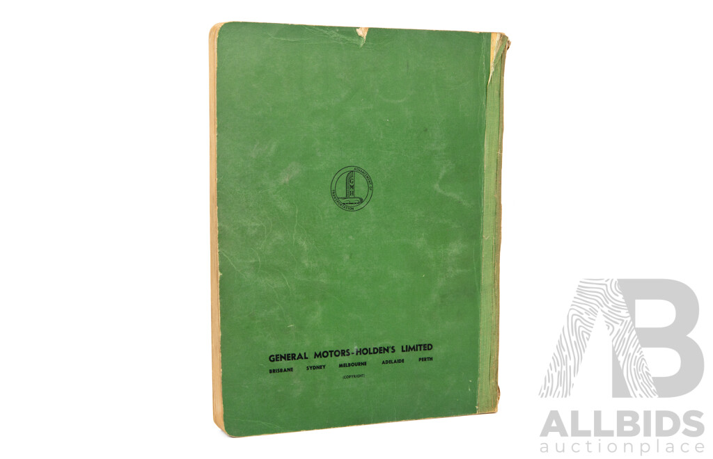 Vintage Holden 'FB Series' Shop Manual