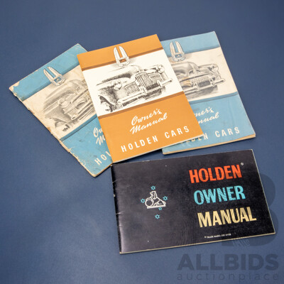 Collection of Four Vintage Holden Cars Owners Manuals