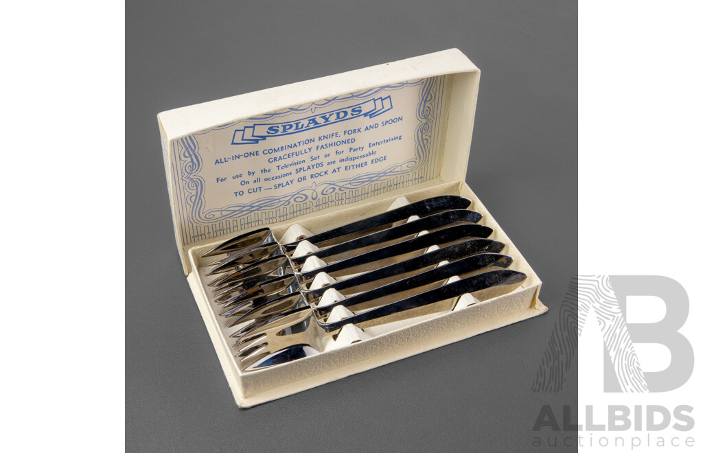 Vintage Box Set of Six Splayds