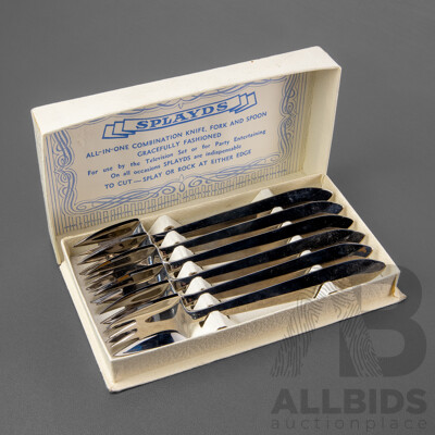 Vintage Box Set of Six Splayds