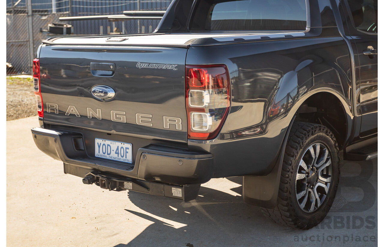 09/2019 Ford Ranger Wildtrak 2.0 (4x4) PX MKIII MY19 Double Cab P/Up Grey Bi-Turbo Diesel 2.0L