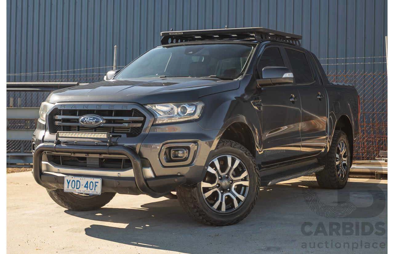 09/2019 Ford Ranger Wildtrak 2.0 (4x4) PX MKIII MY19 Double Cab P/Up Grey Bi-Turbo Diesel 2.0L