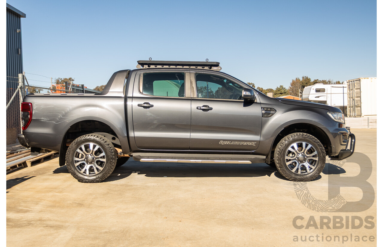 09/2019 Ford Ranger Wildtrak 2.0 (4x4) PX MKIII MY19 Double Cab P/Up Grey Bi-Turbo Diesel 2.0L