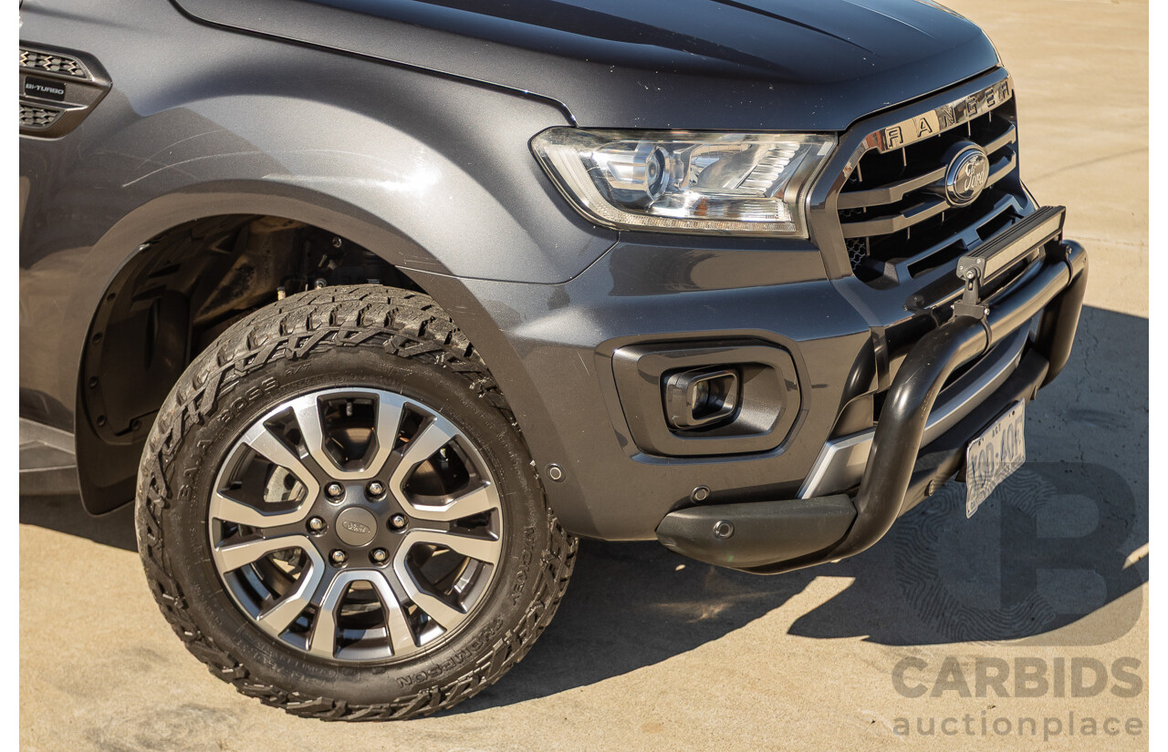 09/2019 Ford Ranger Wildtrak 2.0 (4x4) PX MKIII MY19 Double Cab P/Up Grey Bi-Turbo Diesel 2.0L