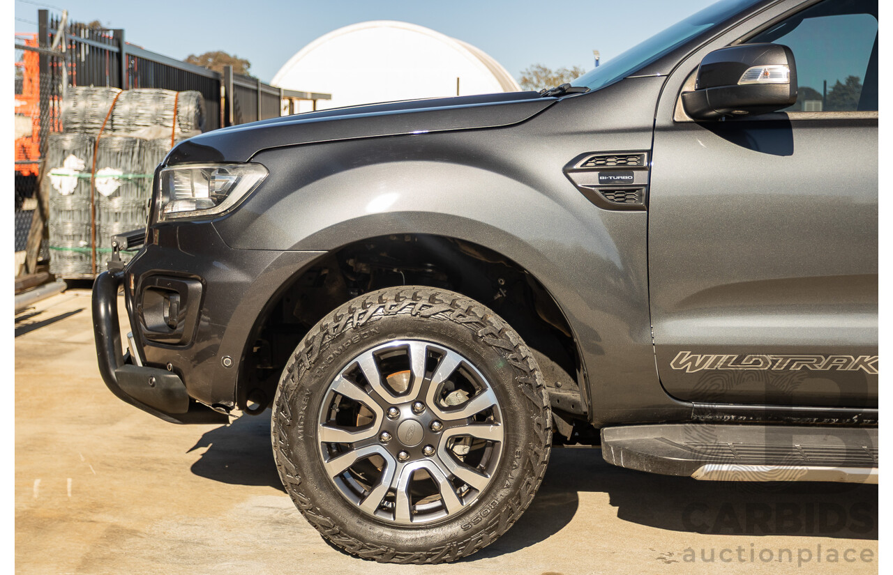 09/2019 Ford Ranger Wildtrak 2.0 (4x4) PX MKIII MY19 Double Cab P/Up Grey Bi-Turbo Diesel 2.0L