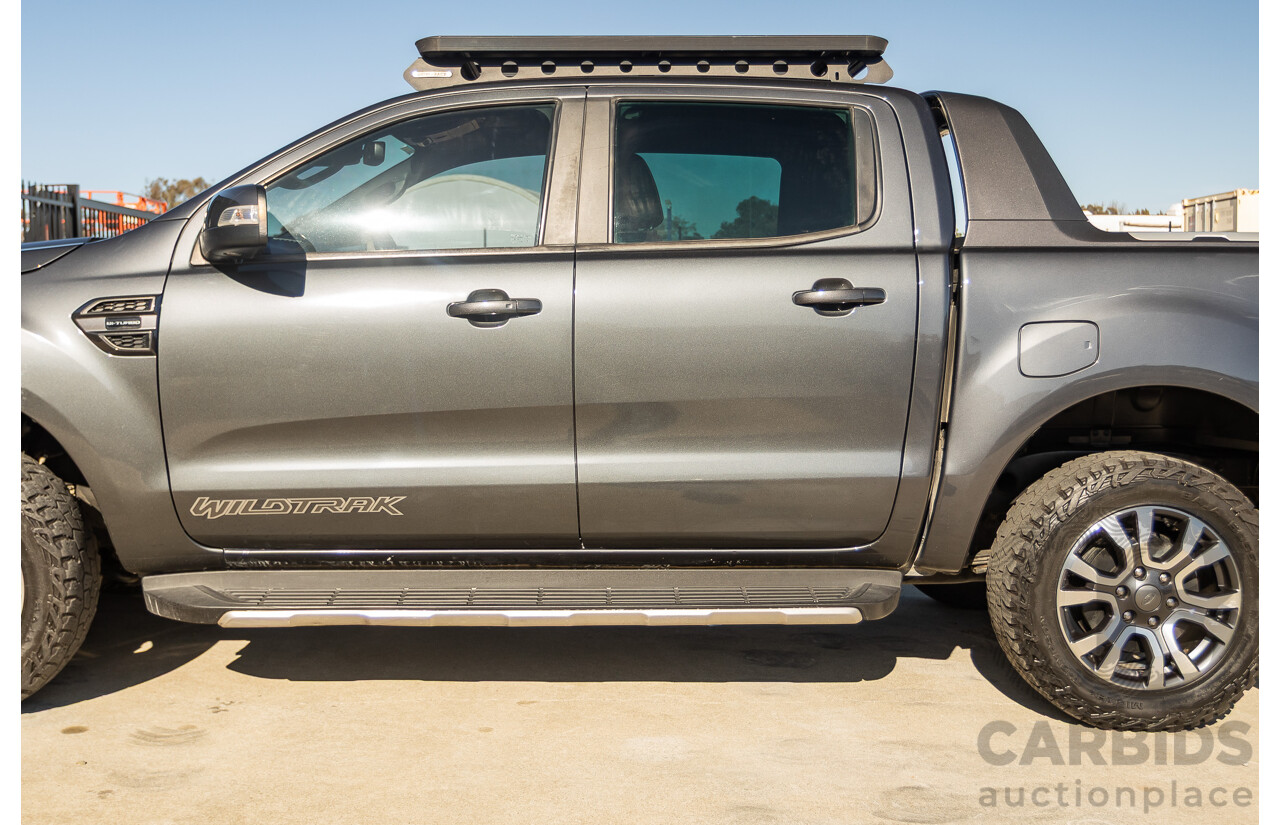 09/2019 Ford Ranger Wildtrak 2.0 (4x4) PX MKIII MY19 Double Cab P/Up Grey Bi-Turbo Diesel 2.0L