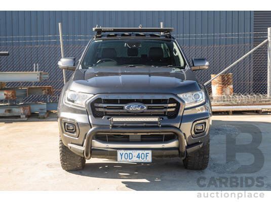 09/2019 Ford Ranger Wildtrak 2.0 (4x4) PX MKIII MY19 Double Cab P/Up Grey Bi-Turbo Diesel 2.0L
