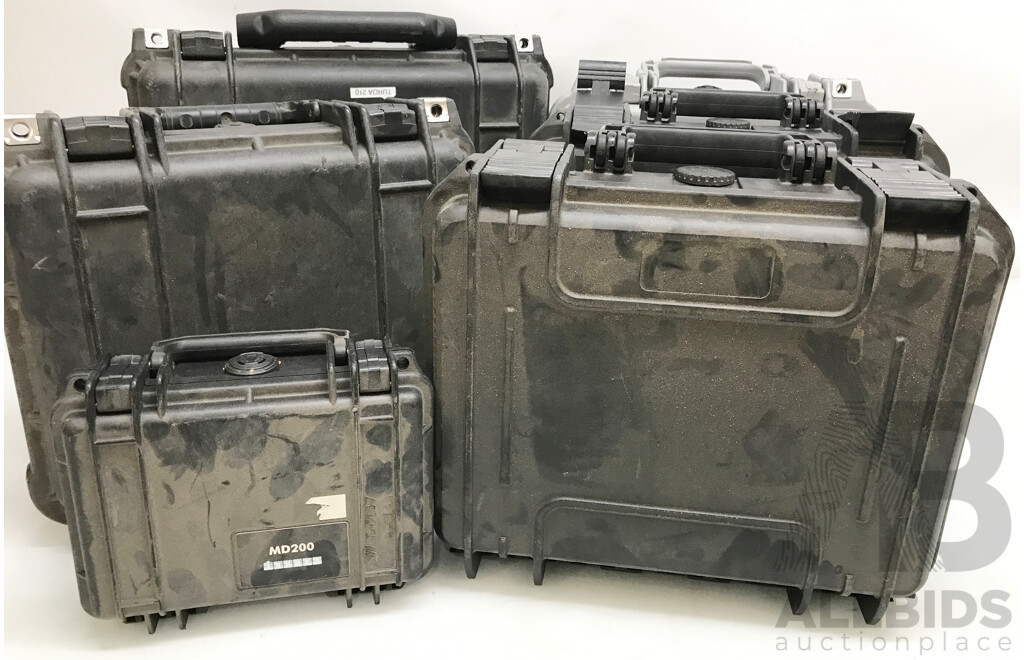 Assorted Pelican Protector Cases - Lot of 6