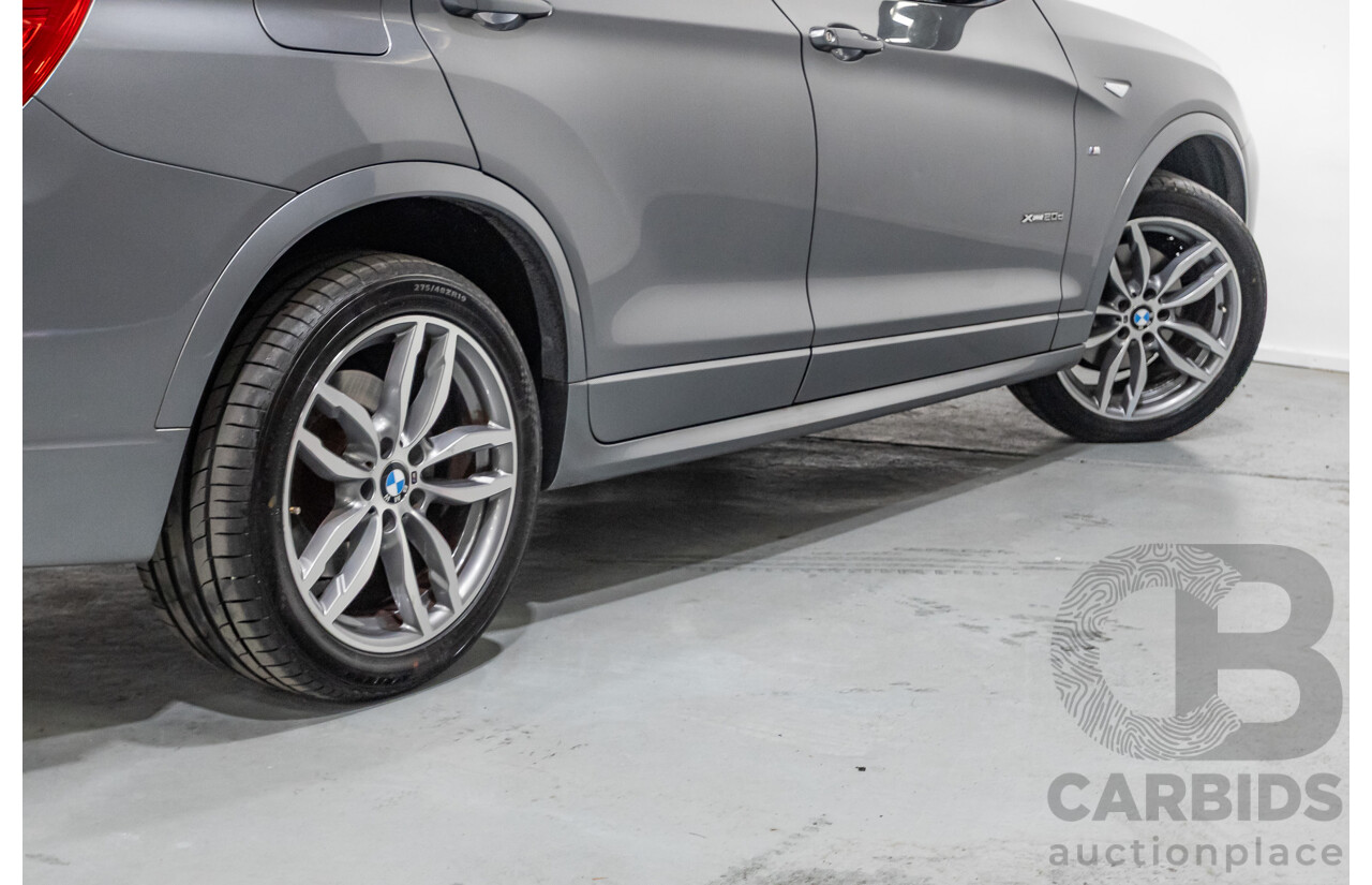 2/2015 BMW X3 xDrive20d (AWD) F25 MY15 4d Wagon Space Grey Metallic Turbo Diesel 2.0L