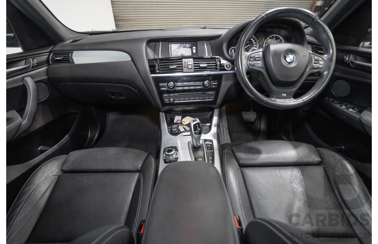 2/2015 BMW X3 xDrive20d (AWD) F25 MY15 4d Wagon Space Grey Metallic Turbo Diesel 2.0L