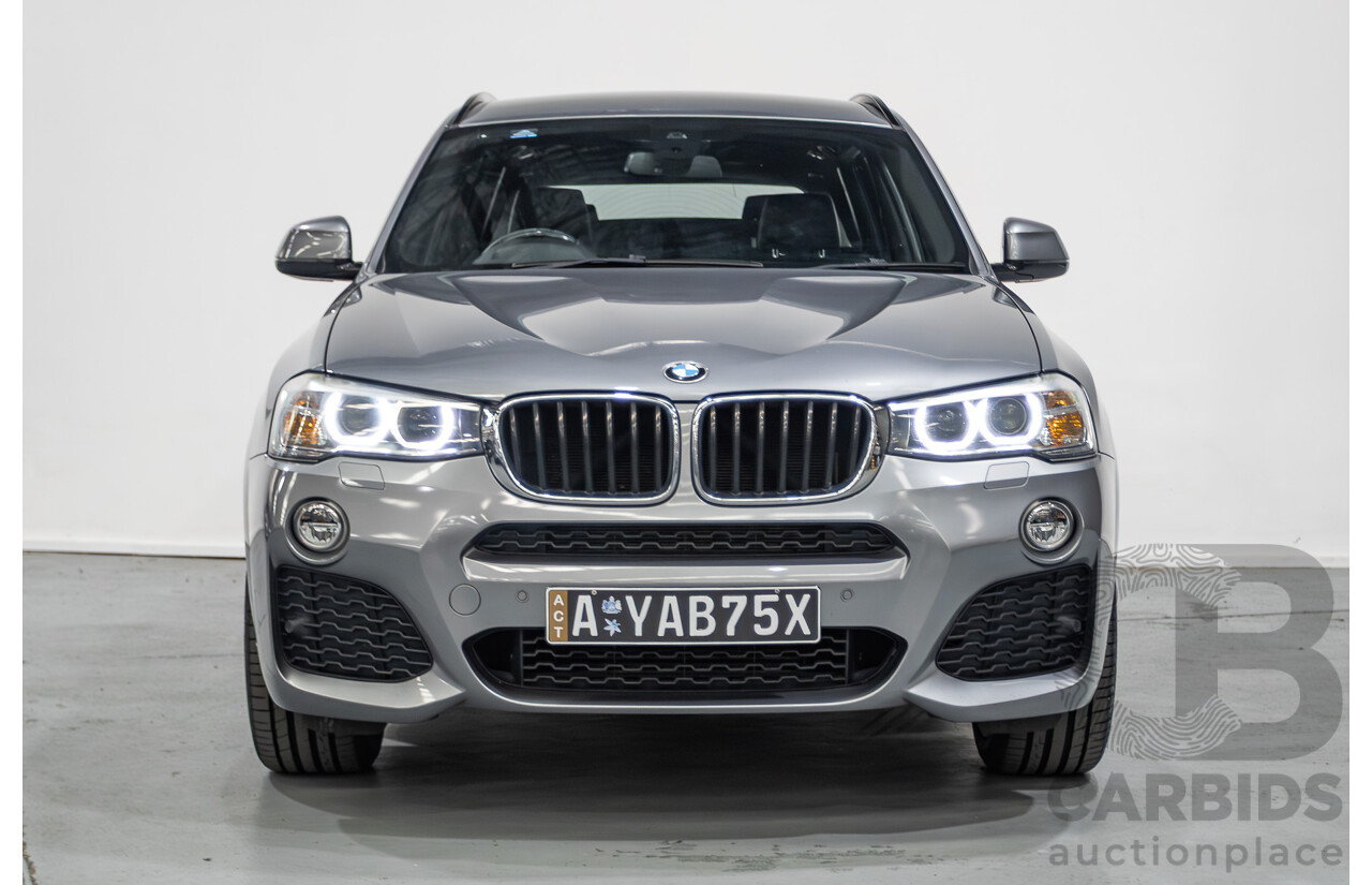 2/2015 BMW X3 xDrive20d (AWD) F25 MY15 4d Wagon Space Grey Metallic Turbo Diesel 2.0L