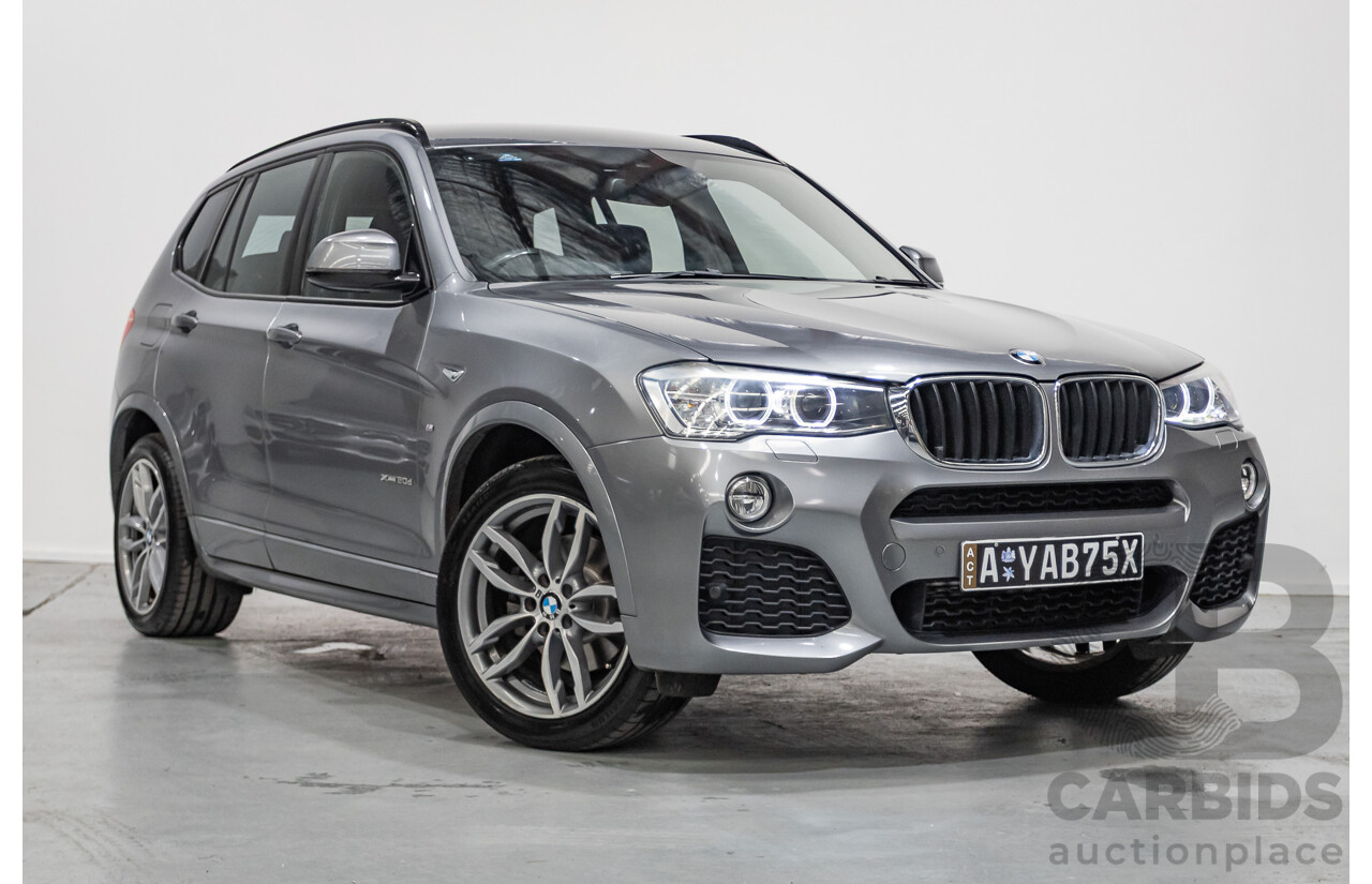 2/2015 BMW X3 xDrive20d (AWD) F25 MY15 4d Wagon Space Grey Metallic Turbo Diesel 2.0L