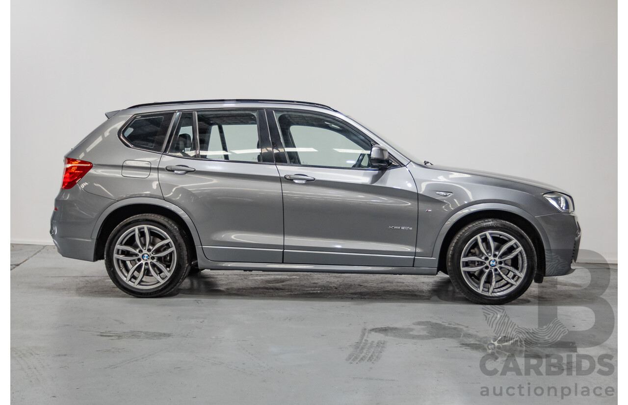 2/2015 BMW X3 xDrive20d (AWD) F25 MY15 4d Wagon Space Grey Metallic Turbo Diesel 2.0L